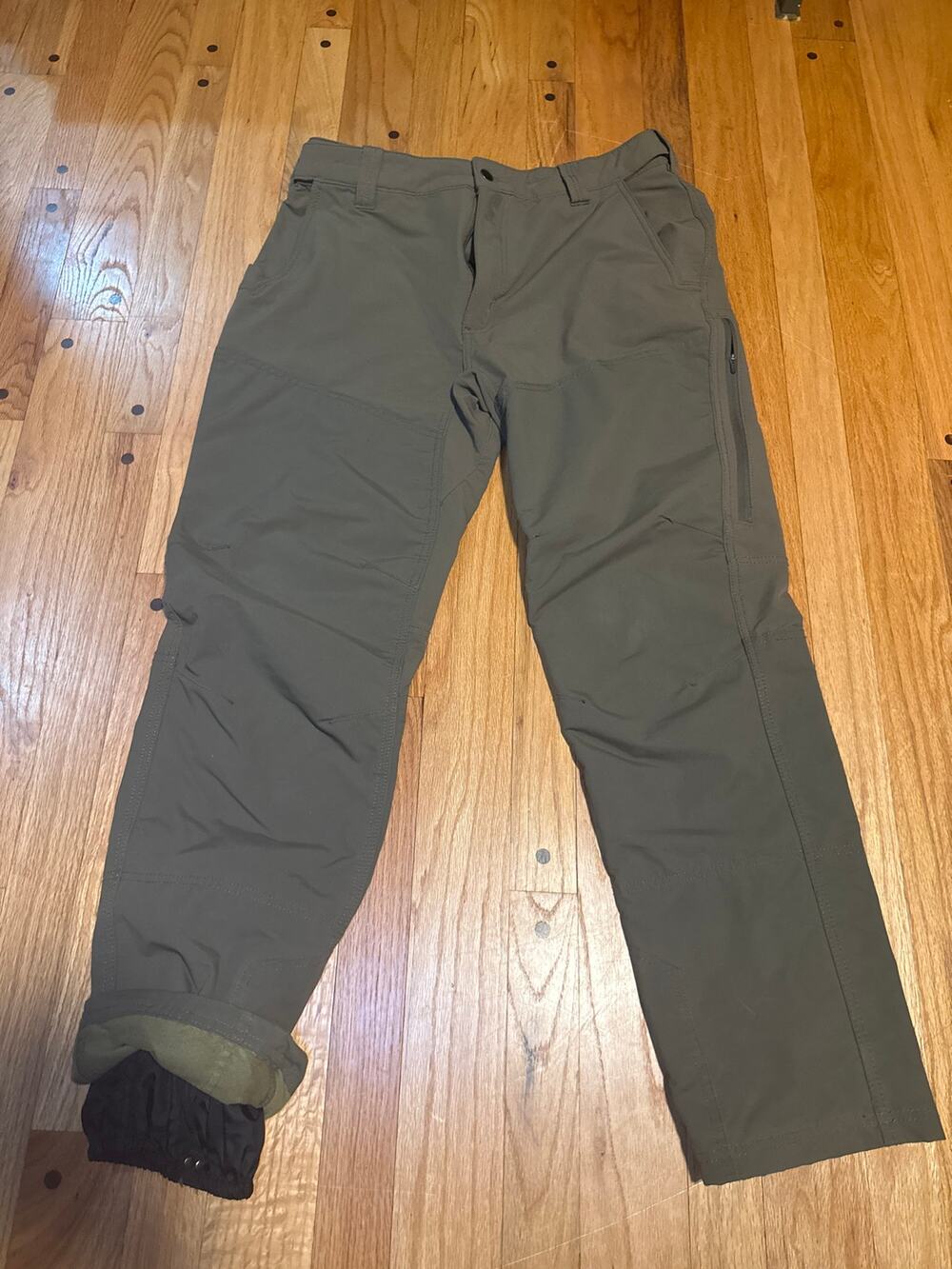 Scheels Outfitters Insulated Hunting Pants Men L 31 Olive Fleece Lined Outdoor